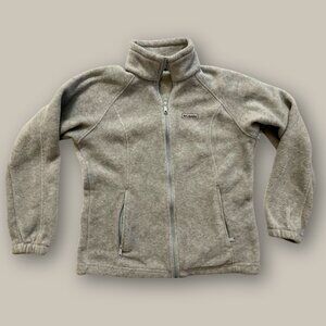 Columbia Women's Fleece Benton Springs Full Zip Jacket Grey Size Large